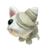 Halloween White Mummy Cat