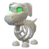 Halloween White Skeleton Dog